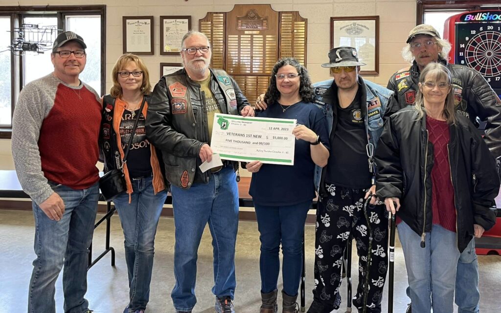 Rolling Thunder Donation to Veterans 1st of NEW